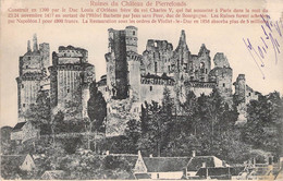 CPA - 60 - PIERREFONDS - Ruines Du Chateau De Pierrefonds - Dos Non Divisé - Edition Trianon N°1551 - Pierrefonds