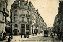 Orléans * Banque La Société Générale * Rue De La République * Banco Bank * Tram Tramway - Orleans