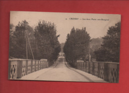 CPA  -   Croissy - Les Deux Ponts Vers Bougival - Croissy-sur-Seine