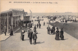 CPA - 62 - Boulogne Sur Mer - Le Café Du Casino Et La Plage - Animée - Boulogne Sur Mer