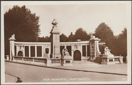 War Memorial, Portsmouth, Hampshire, C.1930s - RP Postcard - Portsmouth