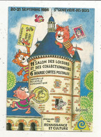 Cp, 11e Salon Des Collectionneurs ,1986, Signée Et Dédicacée BARBEROUSSE,  Ste Geneviève Des Bois, 2 Scans - Collector Fairs & Bourses