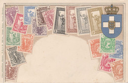 GRECE - Carte Philatélique Union Universelle Des Postes (carte Gaufrée) - Stamps (pictures)