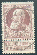 N°77 - 35 Cent. Grosse Barbe Obl. Télégraphique De LIEGE (PALAIS) * 24 Nove. 1910, Centrale. - 19880 - 1905 Thick Beard