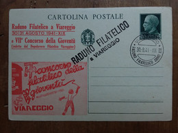 REGNO - Cartolina Celebrativa Privata - Raduno Filatelico Viareggio + Spese Postali - Stamped Stationery