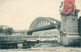 PARIS METROPOLITAIN  Passerelle Du Métropolitain Quai Austerlitz - Transport Urbain En Surface