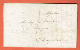 Hman - Courrier De Lierre (Lier) 1849 Vers Sandhoven Par Anvers 6 - 1830-1849 (Independent Belgium)