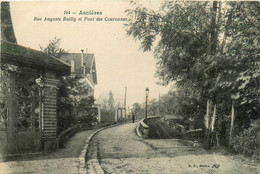 Asnières * La Rue Auguste Bailly Et Pont Des Couronnes - Asnieres Sur Seine