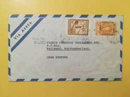 1973 BUSTA COVER  ARGENTINA BOLLO JOSE FRANCISCO TRANSFER OBLITERE' BUENOS AIRES FOR U.K. - Lettres & Documents