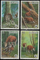 1253/1256** - Okapi - Okapia Johnstoni - Okapia - Giraffidae - WWF - ZAÏRE - BUZIN - 1980-89: Ungebraucht