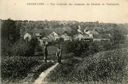 Champlost * Vue Générale Des Hameaux De Chotton Et Vaudupuit * Villageois - Autres & Non Classés