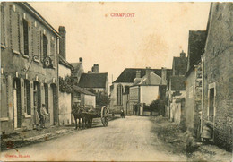 Champlost * Rue Du Village * Attelage - Autres & Non Classés