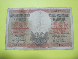 Albania 10 Lek ND 1939, Good Number 8 - 5225 - Albania