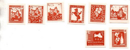 SAUMUR LOT DE 8 TIMBRES PETIT FORMAT NEUF SANS GOMME D ORIGINE - Stamps