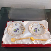 Set à Caviar. Porcelaine Colombia. - Assiettes