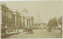London 1909; St Martin's Lane & National Gallery - Circulated. (Reality Series) - Sonstige & Ohne Zuordnung