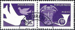 Romania 1982 - Mi P125 - YT T139A-B ( Dove, Posthorn & God Mercury ) - Strafport