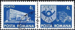 Romania 1982 - Mi P130 - YT T144A-B ( Post Office And Mail Truck ) - Port Dû (Taxe)