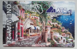 Italy / Bus ATC - Capri / One Way - Via Caramelle - Europe