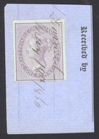 GB Sc# F6 Used Fiscal (non-postal) (on Cover) 1853-1857 Reddish Lilac - Fiscale Zegels