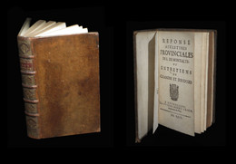 [PHILOSOPHIE Blaise PASCAL] DANIEL (Gabriel) - Réponse Aux Lettres Provinciales. 1699. - Jusque 1700