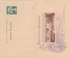 PARAGUAY 1901 - 4 Centavos Ganzsache Auf Bild-Kartenbrief ** ... - Paraguay