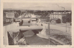 CPA - 11 - NARBONNE - Perspective Du Canal De La Robine - Animée - Vieux Véhicules Edition Des Deros De France - Levy - Narbonne