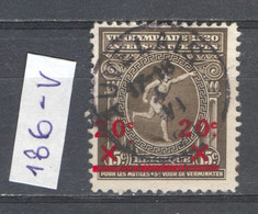 België Nr 186-V Gestempeld Perfect - 1901-1930