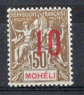 MOHELIE Timbre Poste N°22* Neuf Charnière  TB Cote : 4.25€ - Unused Stamps