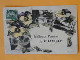 CHAVILLE -- Carte Fantaisie Multivues " Meilleures Pensées De Chaville " - Chaville