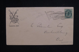 CANADA - Enveloppe Commerciale  De Toronto En 1898, Oblitération Mécanique - L 127932 - Cartas