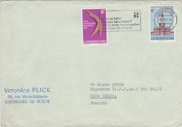 W3860- OLYMPIC GAMES, USA ANNIVERSARY STAMPS ON COVER, 1981, LUXEMBOURG - Storia Postale