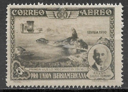 Spain 1930. Scott #C50 (MH) Santos-Dumont And First Flight Of His Airplane - Used Stamps