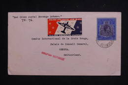BERMUDES - Enveloppe De Hamilton Pour La Croix Rouge De Genève En 1942 Avec Griffe " Coupon Réponse " - L 127939 - Bermudas