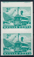 ** 1963 Közlekedés 2Ft Vágott Pár Kétoldali Nyomattal, A Hátoldali Bélyegkép Fordított állású és Enyhén Eltolódott (180. - Autres & Non Classés