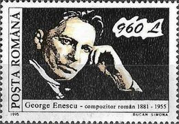 1995 - MUSIC - 40th DEATH ANNIVERSARY OF GEORGE ENESCU - COMPOSER - Ongebruikt