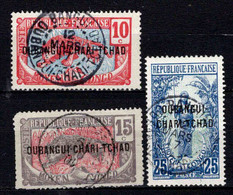 Oubangui Chari - 1915  - N° 5/6/8 - Oblit - Used - Usados