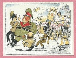 Guerre 39/45 - Caricature - HITLER Et Ses Généraux - Carte Signée - War 1939-45