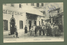 CARTE POSTALE MAROC CASABLANCA LA PLACE DE KERGOLAY ANIMEE - Casablanca