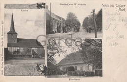 Germany - Gruss Aus Tietzow - Flatow - Nauen - Kirche - Gasthof Von W, Schulz - Pfarrhaus - Nauen