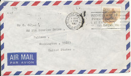 Australia Air Mail Cover Sent To USA Maroochydore 2-2-1982 Single Franked - Lettres & Documents