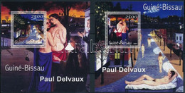 ** 2001 Paul Delvaux 2 Klf Blokk Mi 1696-1697 - Autres & Non Classés