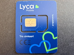 NETHERLANDS  GSM CARD PROVIDER ; LYCA MOBILE .NL  / DARK BLUE   MINT   ** 10494** - GSM-Kaarten, Bijvulling & Vooraf Betaalde