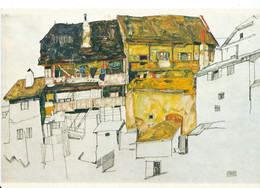 Egon Schiele, Alte Häuser In Krumau, Repro, Albertina Wien, Nicht Gelaufen - Musées