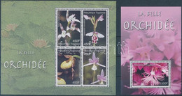 ** 2006 Orchideák Kisív Mi 3346-3349 + Blokk Mi 484 - Autres & Non Classés