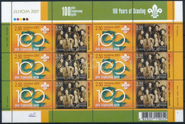 ** 2007 Európa - Cserkész Kisív Mi 856-857 - Autres & Non Classés