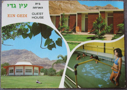 ISRAEL DEAD SEA KIBBUTZ EIN GEDI HOTEL POSTCARD DESERT INN PHOTO CARD ANSICHTSKARTE CARTOLINA CARTE POSTALE - Israel