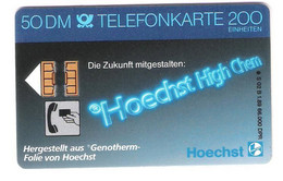 Germany  - S 02b/89 - Hoechst High Chem - DD2008  - Ohne Rillen - Early Card - S-Series: Schalterserie Mit Fremdfirmenreklame