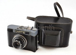 Lomo Smena 8 Szovjet Fényképezőgép, Lomo T-43 4/40 Objektívvel, Eredeti Bőr Tokjában / Vintage USSR Camera In Original L - Cameras
