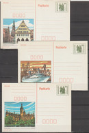 DDR Ganzsache 1990 Nr.P109/01 - 02 Greifswald, MS Arkona Rostock, Schwerin Ungebraucht ( D364 ) Günstige Versandkosten - Cartes Postales - Neuves